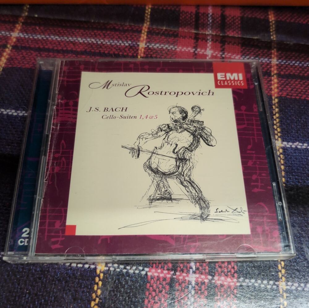 Cello Suites by Bach / Rostropovich (2 CD, 2014)